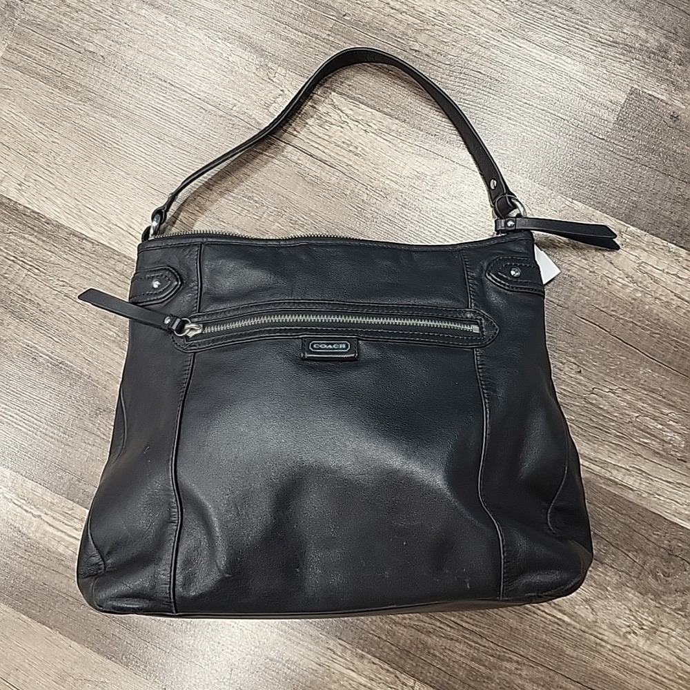 Vintage Coach Daisy Emma Leather Bag, Black
